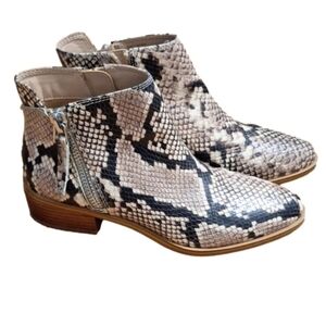 Aldo Snakeskin Ankle Boots